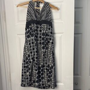 Athleta Monochrome Patterned Midi Dress
